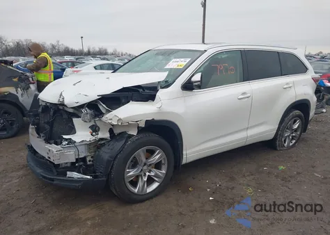 2014 Toyota Highlander Limited V6 z USA, uszkodzony, nr VIN 5TDDKRFH2ES029016
